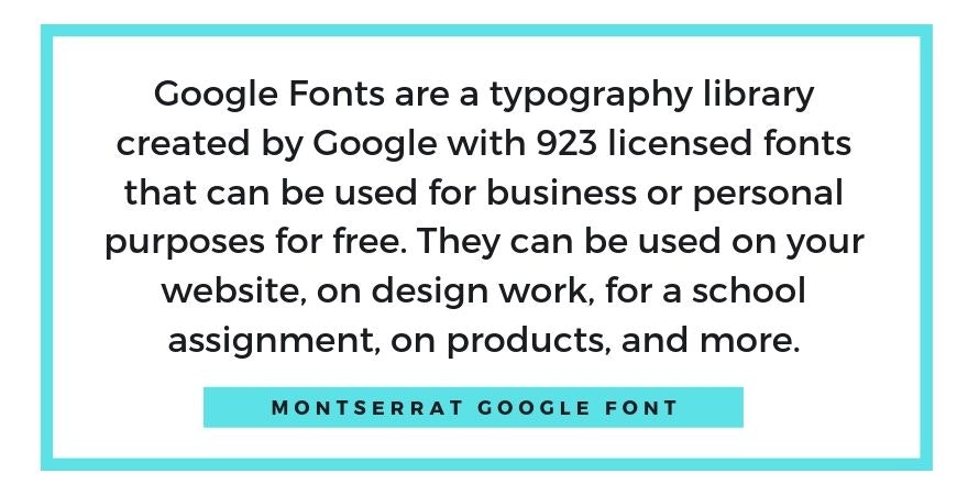 GOOGLE FONTS