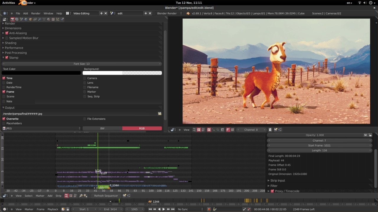 Blender Video Editing Tool