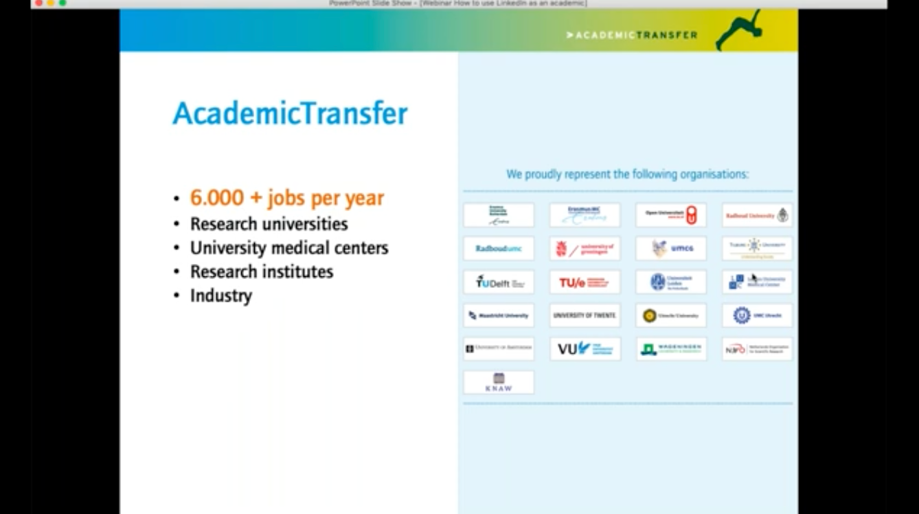 webinar format