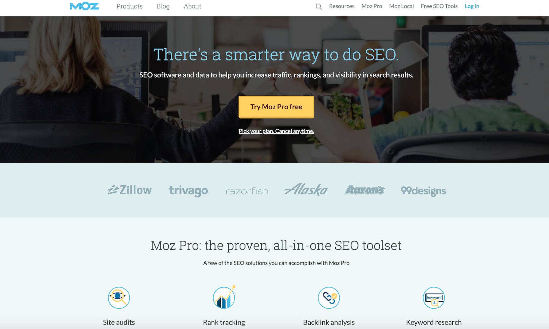 Moz Pro SEO software