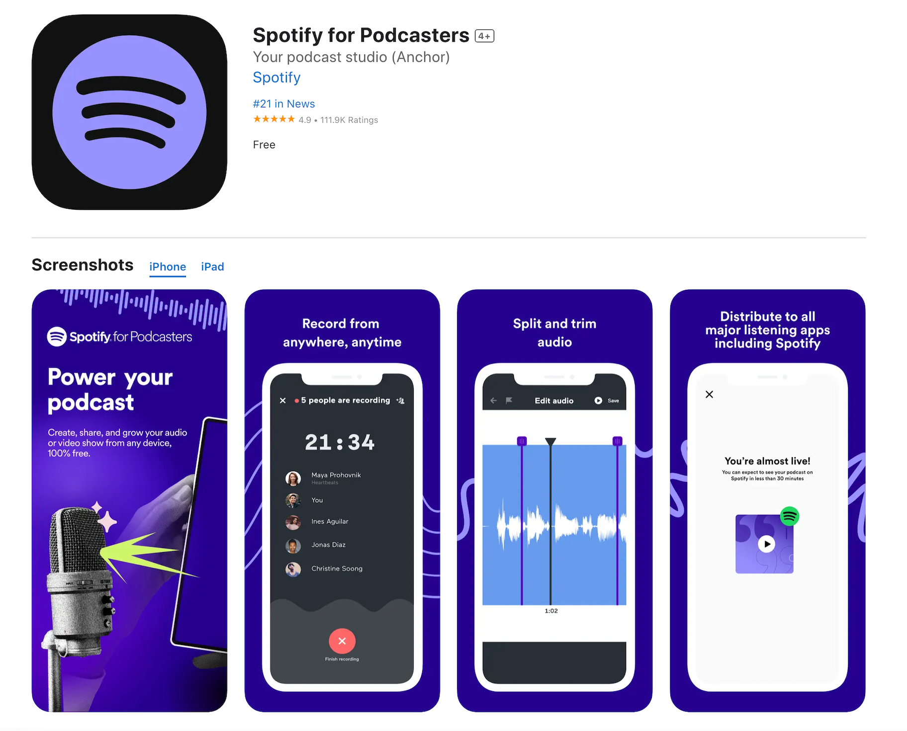 Spotify for podcasters