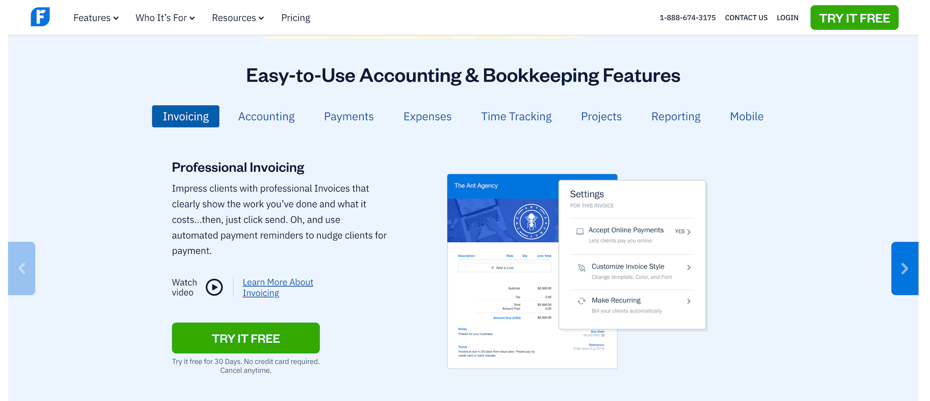 Best accounting software for service-based businesses: FreshBooks